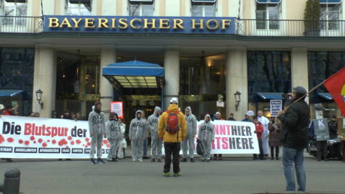 Aschermittwoch Protest zum Bayerischen Hof