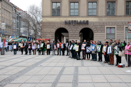 Siko Protest 13.2.2016 - Protest-Kette